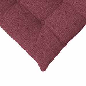 Polštáře na sedadla 4 pcs Víno Červené 40 x 40 x 6 cm textil - obrázek 9