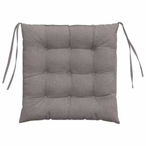 Polštáře na sedadla 4 pcs Taupe 40 x 40 x 6 cm textil - obrázek 7