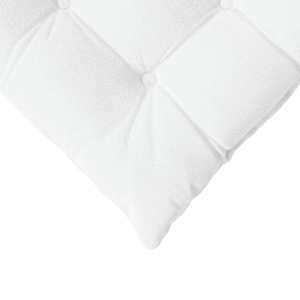 Polštáře na sedadla 4 pcs Bílá 40 x 40 x 6 cm textil - obrázek 9
