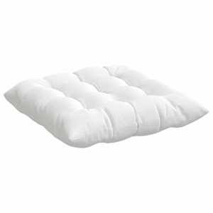 Polštáře na sedadla 4 pcs Bílá 40 x 40 x 6 cm textil - obrázek 5