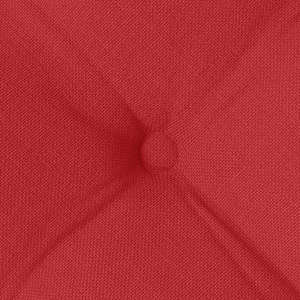 Polštáře na sedadla 4 pcs Červená 40 x 40 x 6 cm textil - obrázek 8