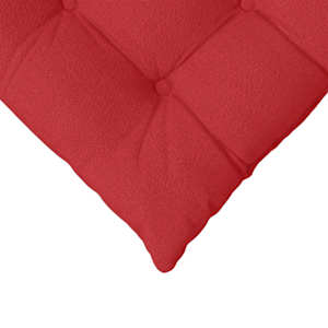 Polštáře na sedadla 4 pcs Červená 40 x 40 x 6 cm textil - obrázek 9