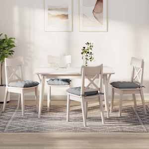 Sedežne blazine 4 pcs Oblačno siva 40 x 40 x 6 cm blago