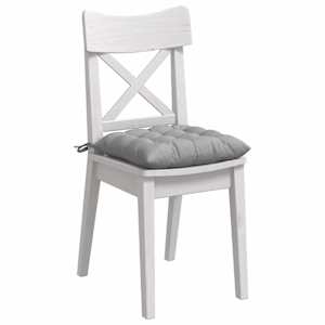 Polštáře na sedadla 4 pcs Oblačno šedá 40 x 40 x 6 cm textil - obrázek 3