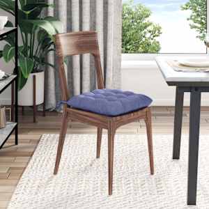 Polštáře na sedadla 4 pcs Modrá džínovina 40 x 40 x 6 cm textil - obrázek 4