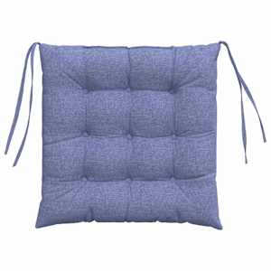 Polštáře na sedadla 4 pcs Modrá džínovina 40 x 40 x 6 cm textil - obrázek 7