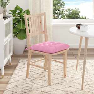 Polštáře na sedadla 4 pcs Růžová 40 x 40 x 6 cm textil - obrázek 4