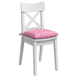 Polštáře na sedadla 4 pcs Růžová 40 x 40 x 6 cm textil - obrázek 3