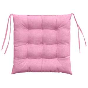 Polštáře na sedadla 4 pcs Růžová 40 x 40 x 6 cm textil - obrázek 7