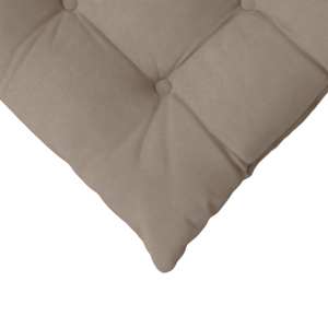 Polštáře na sedadla 4 pcs Taupe 40 x 40 x 6 cm Mikrovlákno - obrázek 9