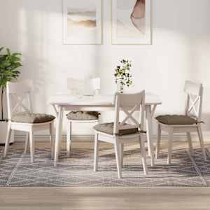 Sedežne blazine 4 pcs Taupe 40 x 40 x 6 cm Mikrofibra