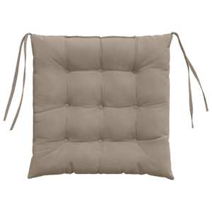 Polštáře na sedadla 4 pcs Taupe 40 x 40 x 6 cm Mikrovlákno - obrázek 7