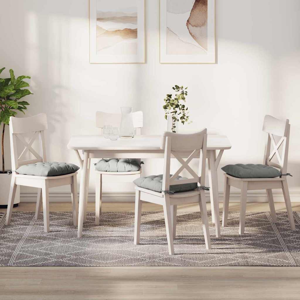  Decorațiuni casă și accesorii  - Perne de Șezut 4 pcs Gri deschis 40 x 40 x 6 cm Microfibră