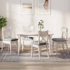 Sedežne blazine 4 pcs Svetlo siva 40 x 40 x 6 cm Mikrofibra