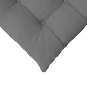 Polštáře na sedadla 4 pcs Tmavě šedá 40 x 40 x 6 cm Mikrovlákno - obrázek 9