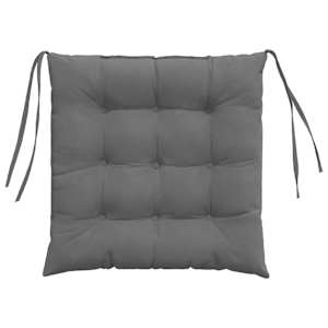 Polštáře na sedadla 4 pcs Tmavě šedá 40 x 40 x 6 cm Mikrovlákno - obrázek 7