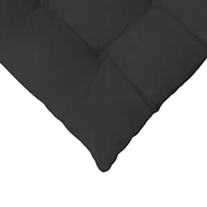 Polštáře na sedadla 4 pcs Černá 40 x 40 x 6 cm Mikrovlákno - obrázek 9