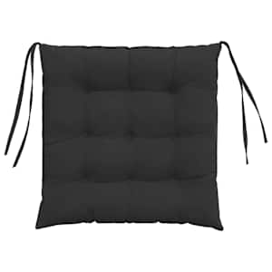 Polštáře na sedadla 4 pcs Černá 40 x 40 x 6 cm Mikrovlákno - obrázek 7
