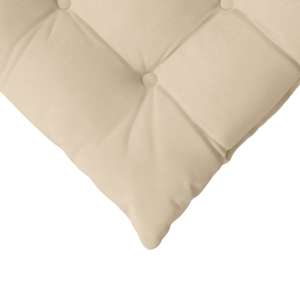 Polštáře na sedadla 4 pcs Krémová 40 x 40 x 6 cm Mikrovlákno - obrázek 9