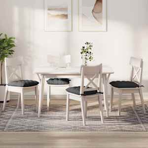 Sedežne blazine 4 pcs Temno siva 40 x 40 x 6 cm Žametna tkanina