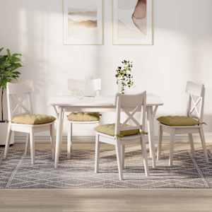 Sedežne blazine 4 pcs Siva zelena 40 x 40 x 6 cm