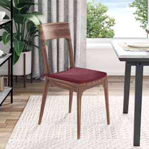 Polštáře na sedadla 4 pcs Víno Červené 40 x 40 x 3 cm textil - obrázek 4