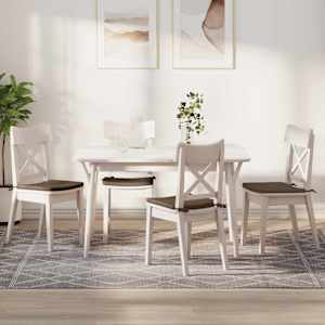 Polštáře na sedadla 4 pcs Hnědá 40 x 40 x 3 cm textil - obrázek 1