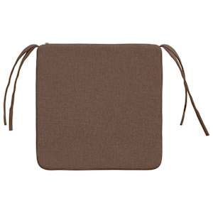 Polštáře na sedadla 4 pcs Hnědá 40 x 40 x 3 cm textil - obrázek 7