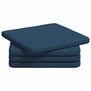 Polštáře na sedadla 4 pcs Modrá 40 x 40 x 3 cm textil - obrázek 2