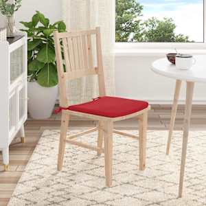 Polštáře na sedadla 4 pcs Červená 40 x 40 x 3 cm textil - obrázek 4