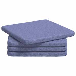 vidaXL Istumispatjad 4 tk kangas Jeans sinine 40 x 40 x 3 cm