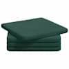 vidaXL Istumispatjad 4 tk Samet Tume rohelise 40 x 40 x 3 cm