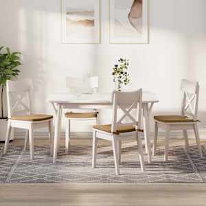 Polštáře na sedadla 4 pcs Hnědá 40 x 40 x 3 cm samet - obrázek 1