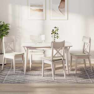 Sedežne blazine 4 pcs krema 40 x 40 x 3 cm Žamet