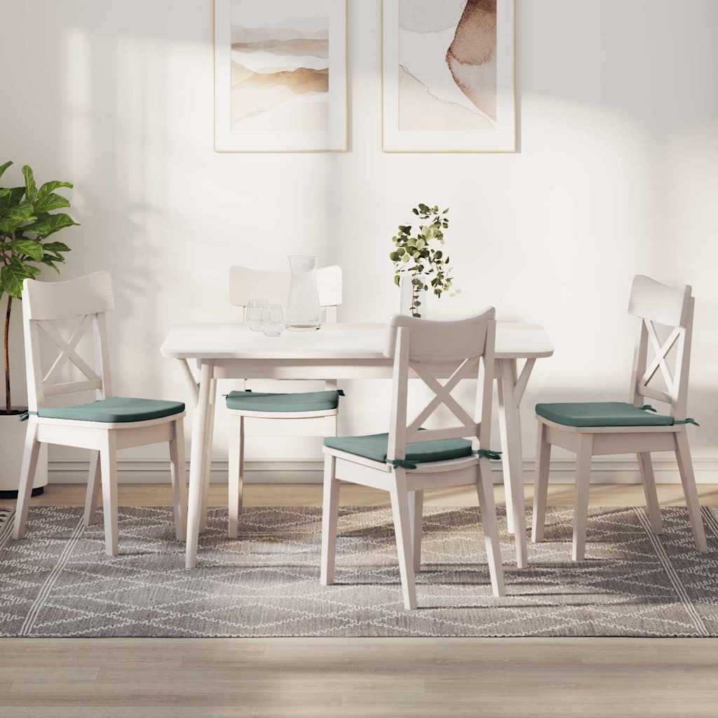 vidaXL Perne de Șezut 4 pcs Verde Mării 40 x 40 x 3 cm Catifea