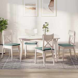 Sedežne blazine 4 pcs Morsko zelena 40 x 40 x 3 cm Žamet