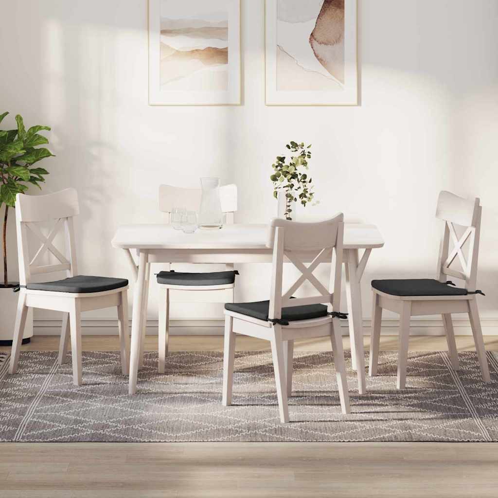 Casă & grădină - Perne de Șezut 4 pcs Gri închis 40 x 40 x 3 cm