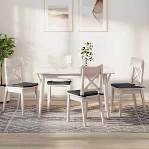 Sedežne blazine 4 pcs Temno siva 40 x 40 x 3 cm Žametna tkanina