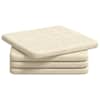 vidaXL Istumispatjad 4 tk Korter kangas Kreemjas 40 x 40 x 3 cm