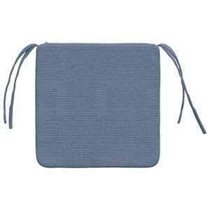 Polštáře na sedadla 4 pcs Modrá 40 x 40 x 3 cm Žebrovaná látka - obrázek 7