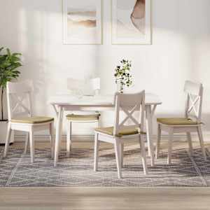 Sedežne blazine 4 pcs Siva zelena 40 x 40 x 3 cm