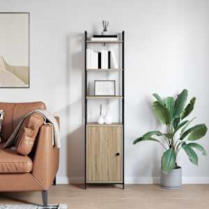 Knihovna Sonoma dub 40 x 24 x 161 cm kompozitní dřevo - obrázek 4
