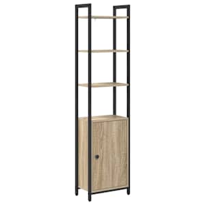 vidaXL Raamaturiiul 6 tasandit 40 x 24 x 161 cm Tehispuit Sonoma tamm