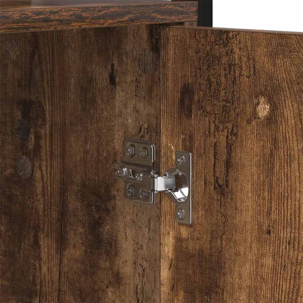 Knjigovni omar Dimljeni oreh 40 x 24 x 161 cm Konstruiran les - slika 10