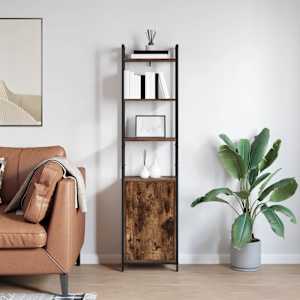 Knihovna Kouřový dub 40 x 24 x 161 cm kompozitní dřevo - obrázek 4