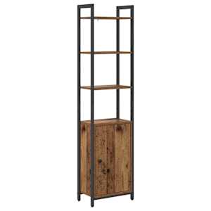 vidaXL Raamaturiiul 6 tasandit 40 x 24 x 161 cm Tehispuit Vana puit