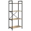 vidaXL Raamatukapp 4 tasandit 56 x 34 x 133,5 cm Tehispuit Sonoma tamm