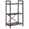 vidaXL Raamatukapp 3 tasandit 56 x 34 x 96 cm Tehispuit