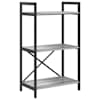 vidaXL Raamatukapp 3 tasandit 56 x 34 x 96 cm Tehispuit Hall Sonoma