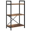 vidaXL Raamatukapp 3 tasandit 56 x 34 x 96 cm Tehispuit Vana puit